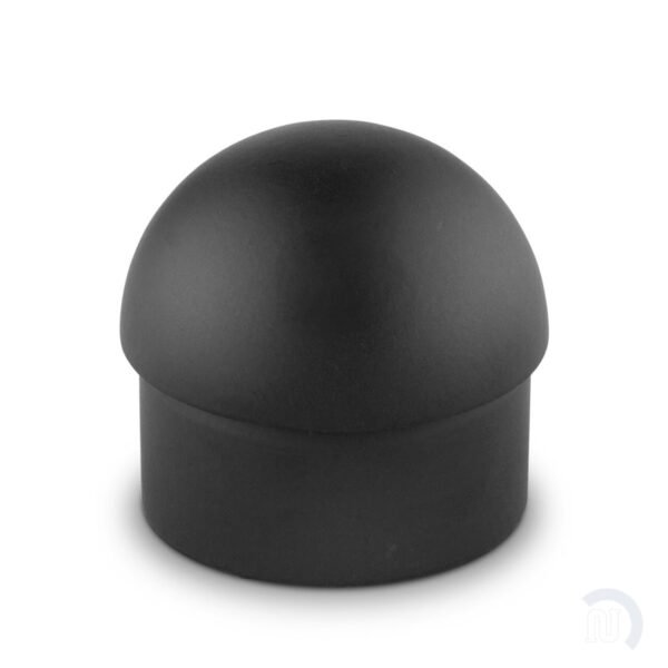 Domed End Cap - Matte Black - 1.5" OD