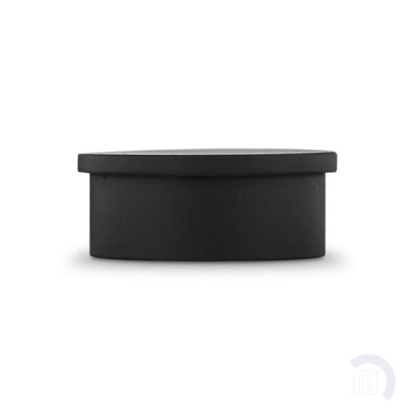 Flush Flat End Cap - Matte Black - 1.5" OD - Image 2