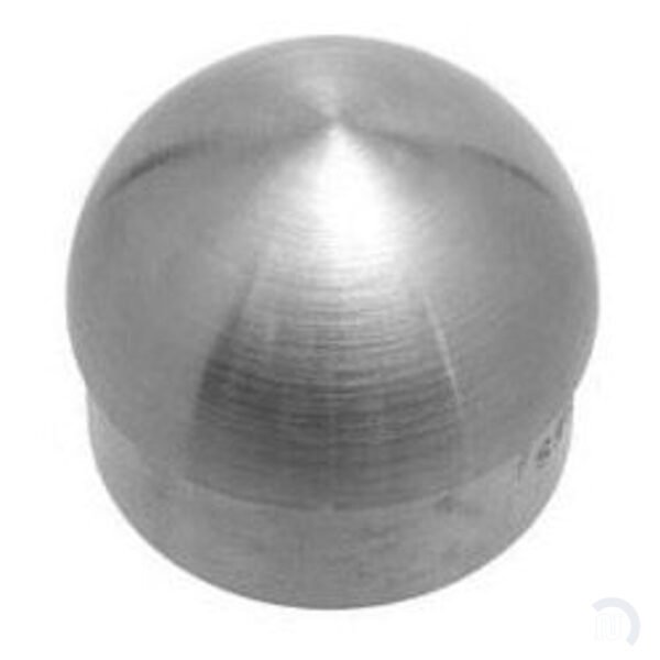 Domed End Cap - Brushed Stainless Steel - 1.5" OD