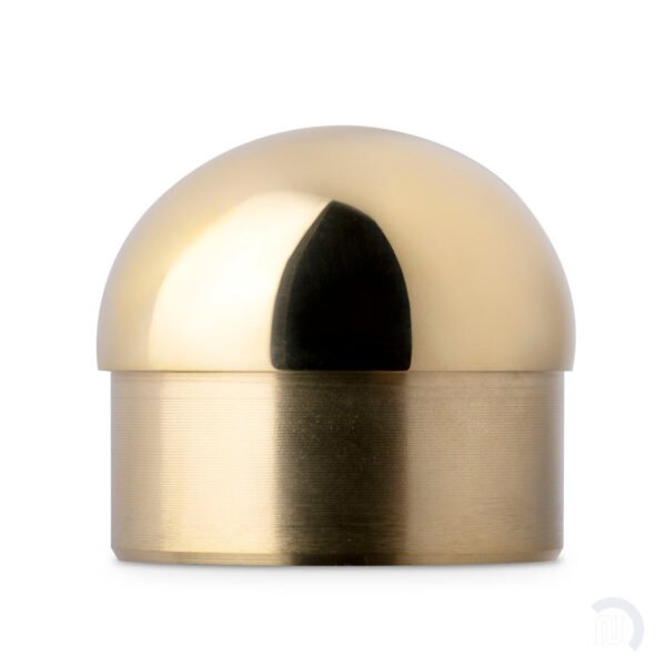 Domed End Cap - Polished Brass - 2" OD - Image 2