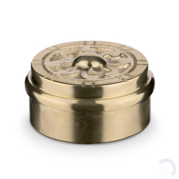 Flush Decorative End Cap - Polished Brass - 2" OD