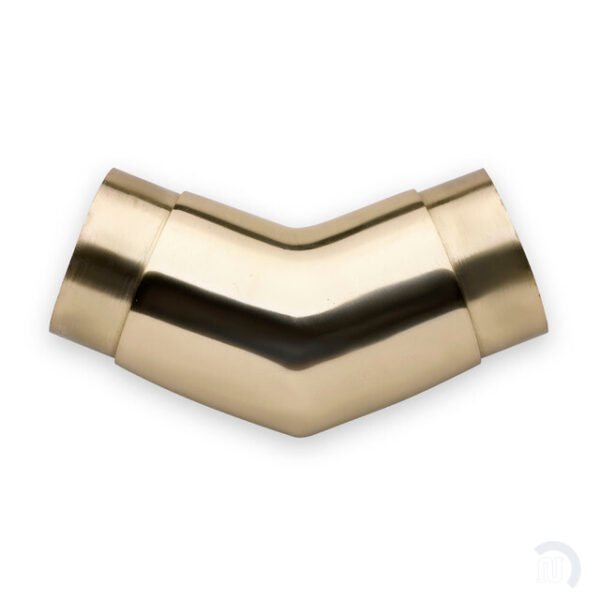 Flush Angle Fitting 135(45) Degree - Polished Brass - 2" OD