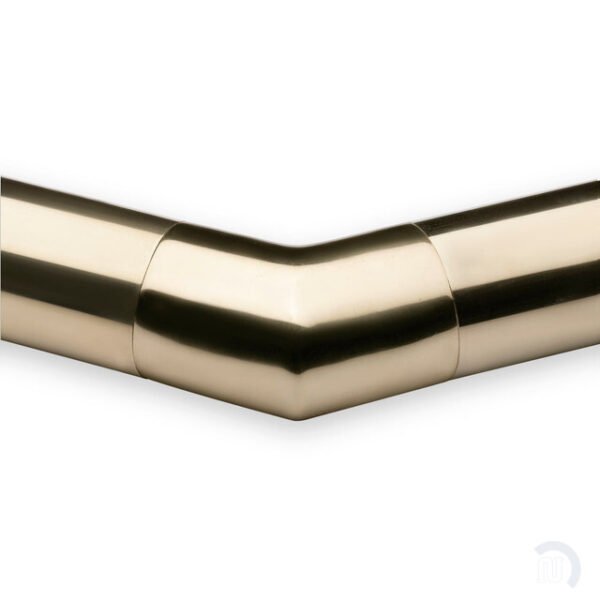 Flush Angle Fitting 135(45) Degree - Polished Brass - 2" OD - Image 3