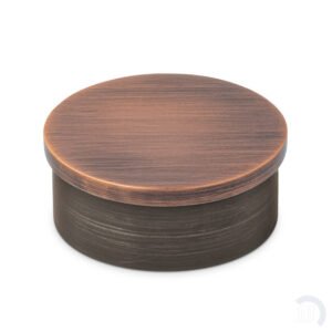 Flush Flat End Cap - Antique Copper - 2" OD