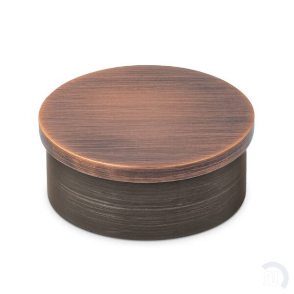 Flush Flat End Cap - Antique Copper - 2" OD