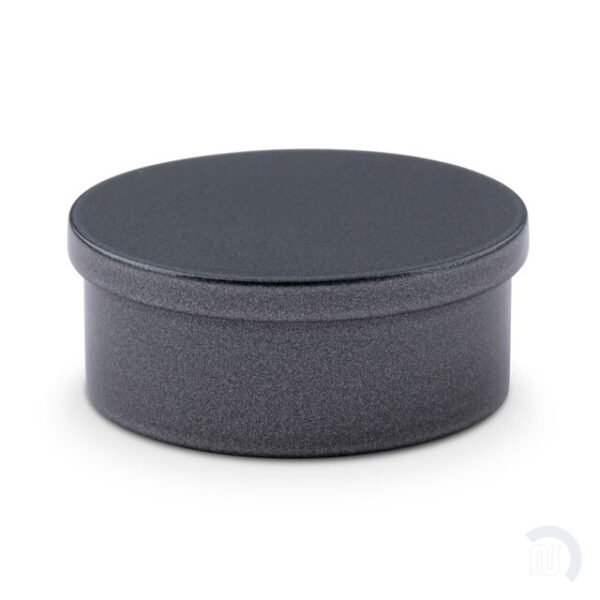 Flush Flat End Cap - Gunmetal Grey - 2" OD