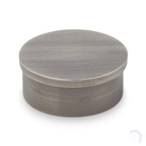 Flush Flat End Cap - Pewter - 2" OD
