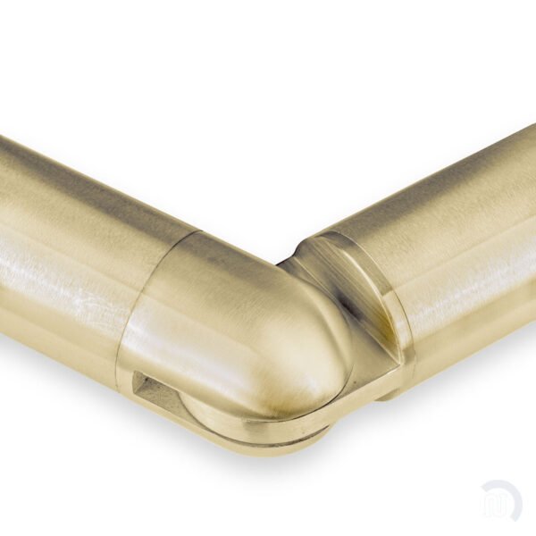 Adjustable Flush Elbow - Satin Brushed Brass - 2" OD - Image 3