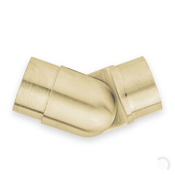 Adjustable Flush Elbow - Satin Brushed Brass - 2" OD - Image 2