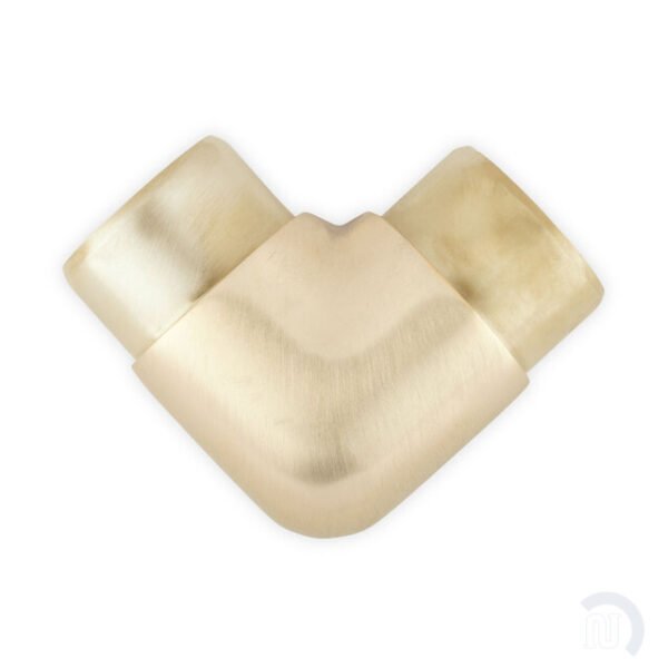 Flush Elbow Fitting 90 Degree - Satin Brushed Brass - 1.5" OD - Image 3