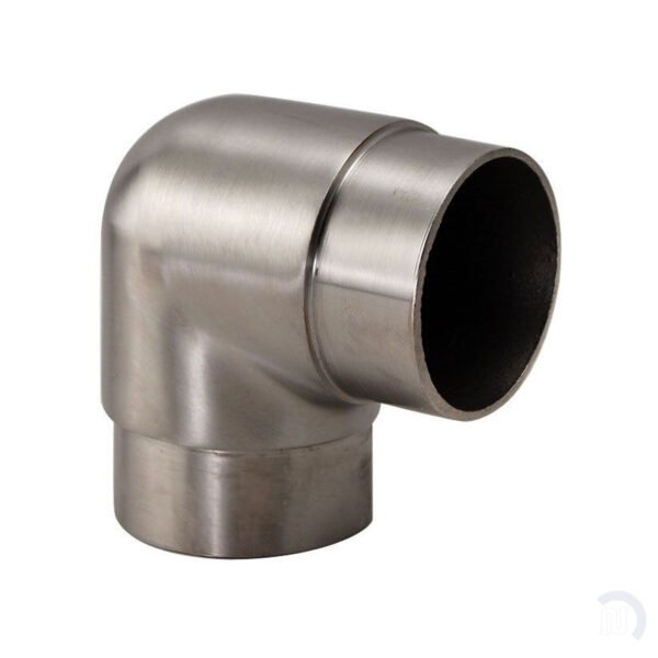 Flush Elbow Fitting 90 Degree - Brushed Stainless Steel- 1.5" OD